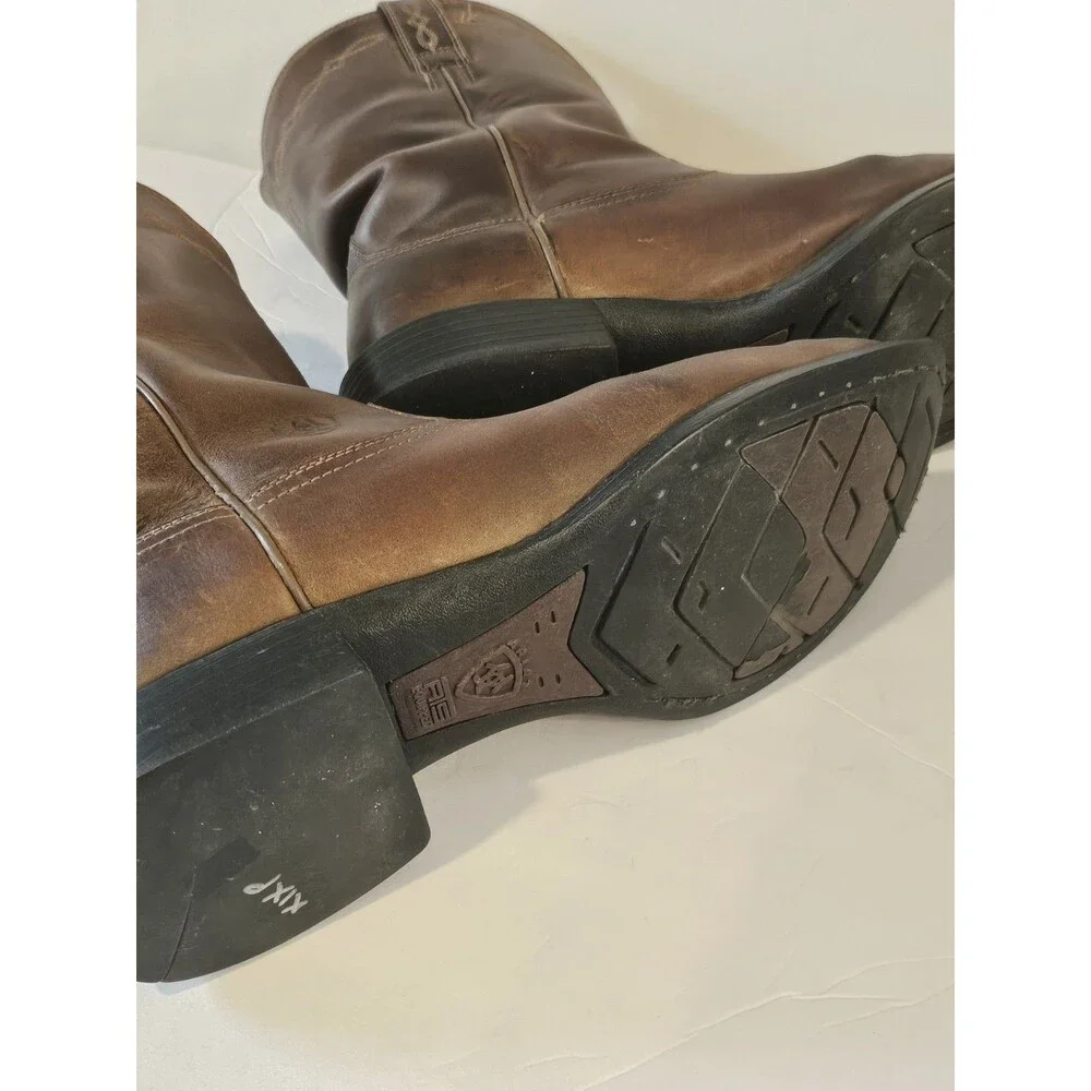 Ariat Men's Brown Leather Western Cowboy Boots Size 10.5